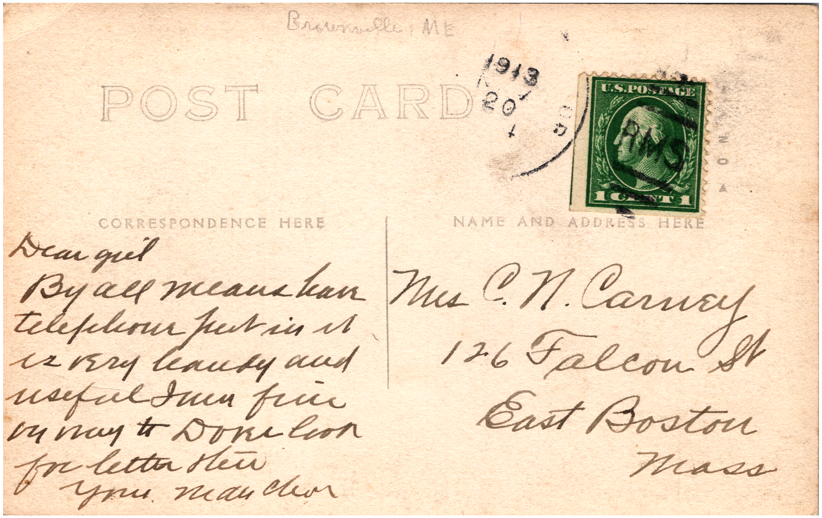 Wilson Stream near Brownville Maine ME Scenic View 1913 RPPC Postcard Photo eBay