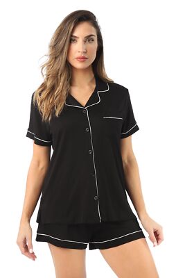 601098-BLK-M #FollowMe Shorts Set for Women