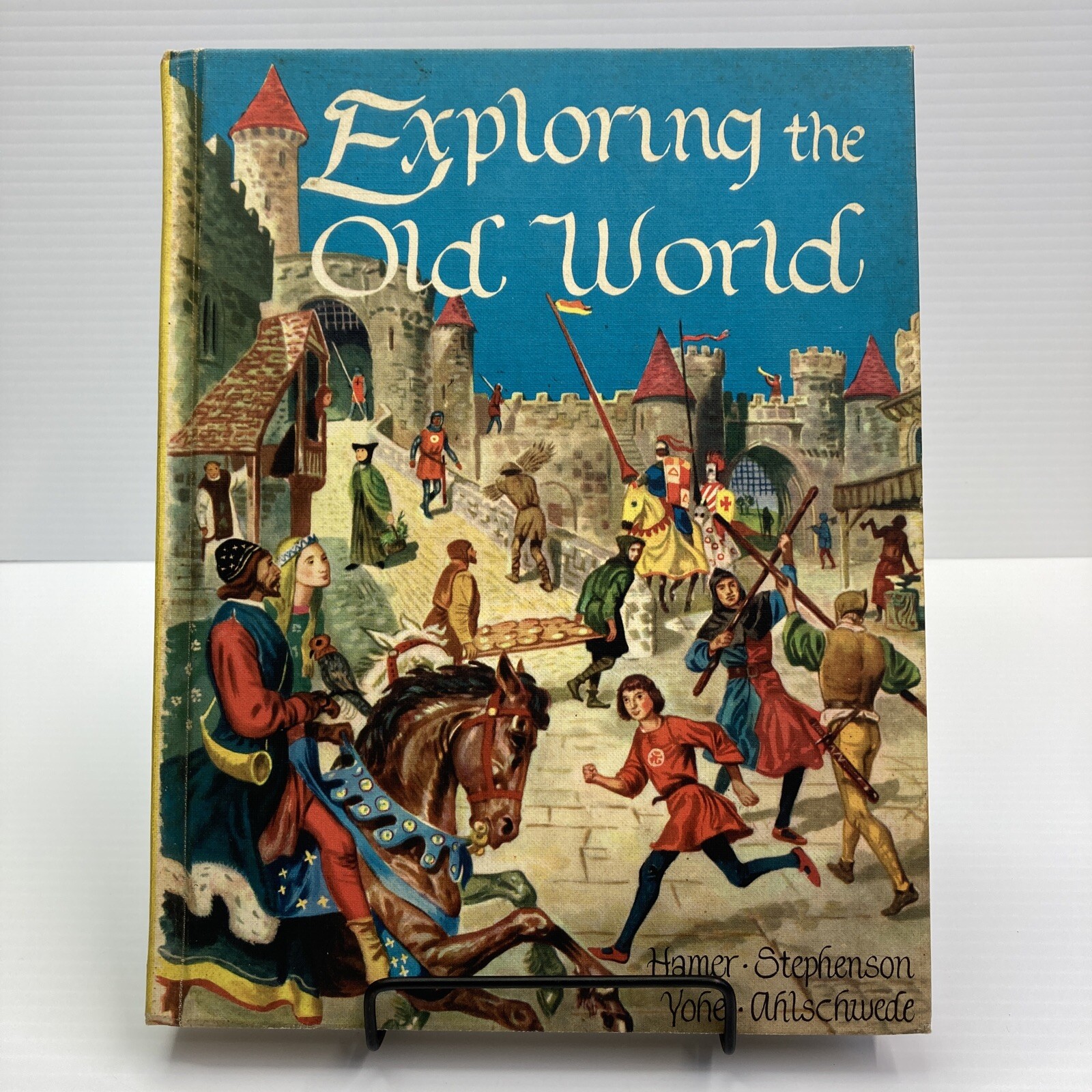 1962 Vintage Social Studies Textbook Exploring Old World History New Unified Edition  