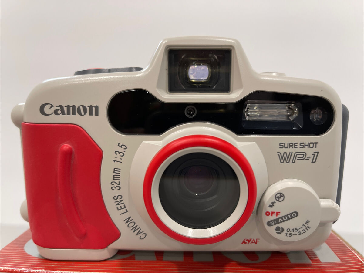 Canon Sure Shot WP-1 35mm Film Camera w/ Strap, Case, Box Canon Sure Shot WP-1 35mm Film Camera w/ Strap, Case, Box