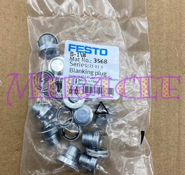 10PC/bag NEW FOR Festo metal plug B-1/8 3568