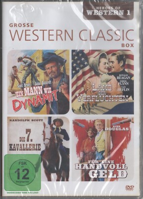 Grosse Western Classic Box 4 Filme DVD NEU Ein Mann wie Dynamit