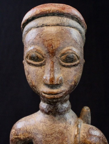 Art Africain - Homme "Colon" Chasseur Agni Anyi Akan Côte d'Ivoire - 37 Cms ++++ - Picture 15 of 21