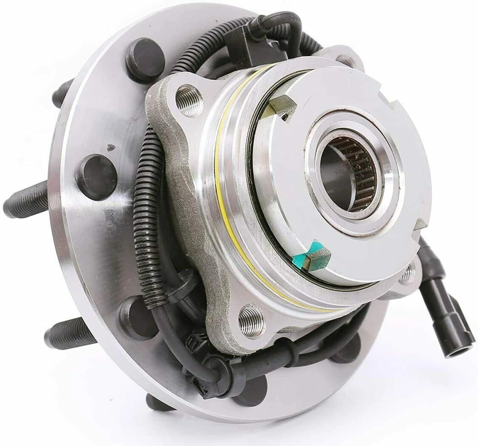 Buje de cojinete de rueda delantera MOOG de 2 piezas para Ford F250 F350 Super Duty 1999-2004 con ABS Foto 4 de 4