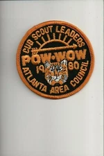 1980 Atlanta Area Council Cub Scout Leaders Pow Wow patch