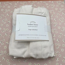 Pottery Barn Large Underbed Havana Savanah Basket Liner New Ivory Netural