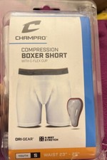 NEW Champro Youth Compression Boxer Short With Cup - Size Small