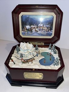 Thomas Kinkade Holiday Gathering Music Box | eBay