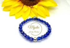 Mystic Firefly Bracelet Lampwork Glass beads Glow in the Dark *FREE SHIPPING*