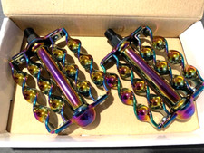 Neon Custom Bicycle Pedals DOUBLE FLAT TWISTED 1/2" Spindle Lowrider Cruiser