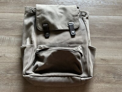 Everlane The Modern Snap Gray Canvas Backpack