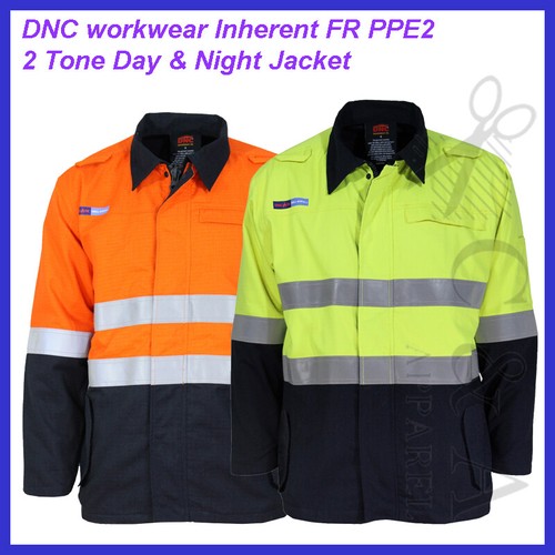 DNC Inherent FR PPE2 2 Tone Day & Night Use Jacket W/ Loxy FR Tape Zip ATPV 8+  - Foto 1 di 5