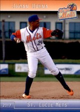 2017 St. Lucie Mets Grandstand #30 Jhoan Urena Dominican Republic Baseball Card