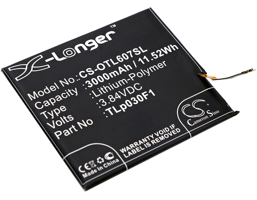 Batteria CellePhone 3000mAh Per Alcatel One Touch Idol 4S (OT-6070) - TLp030F1 / F2