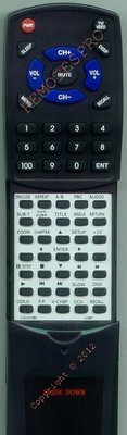 Replacement Remote for COBY TVDVD1350