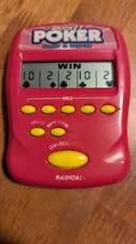 Pocket Poker Draw and Deuces Radica 1997 Handheld Electronic Game Tested "Read"