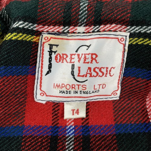 Vintage Forever Classic Coat Youth T4 Red Wool Duffle Hooded England Toggle 90s - Picture 10 of 10