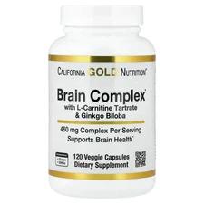 Brain Complex with L-Carnitine, Ginkgo Biloba, Phosphatidylserine, and Choline,