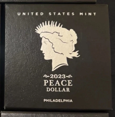 2023 Peace Dollar Reverse Proof  United States Mint with box and COA