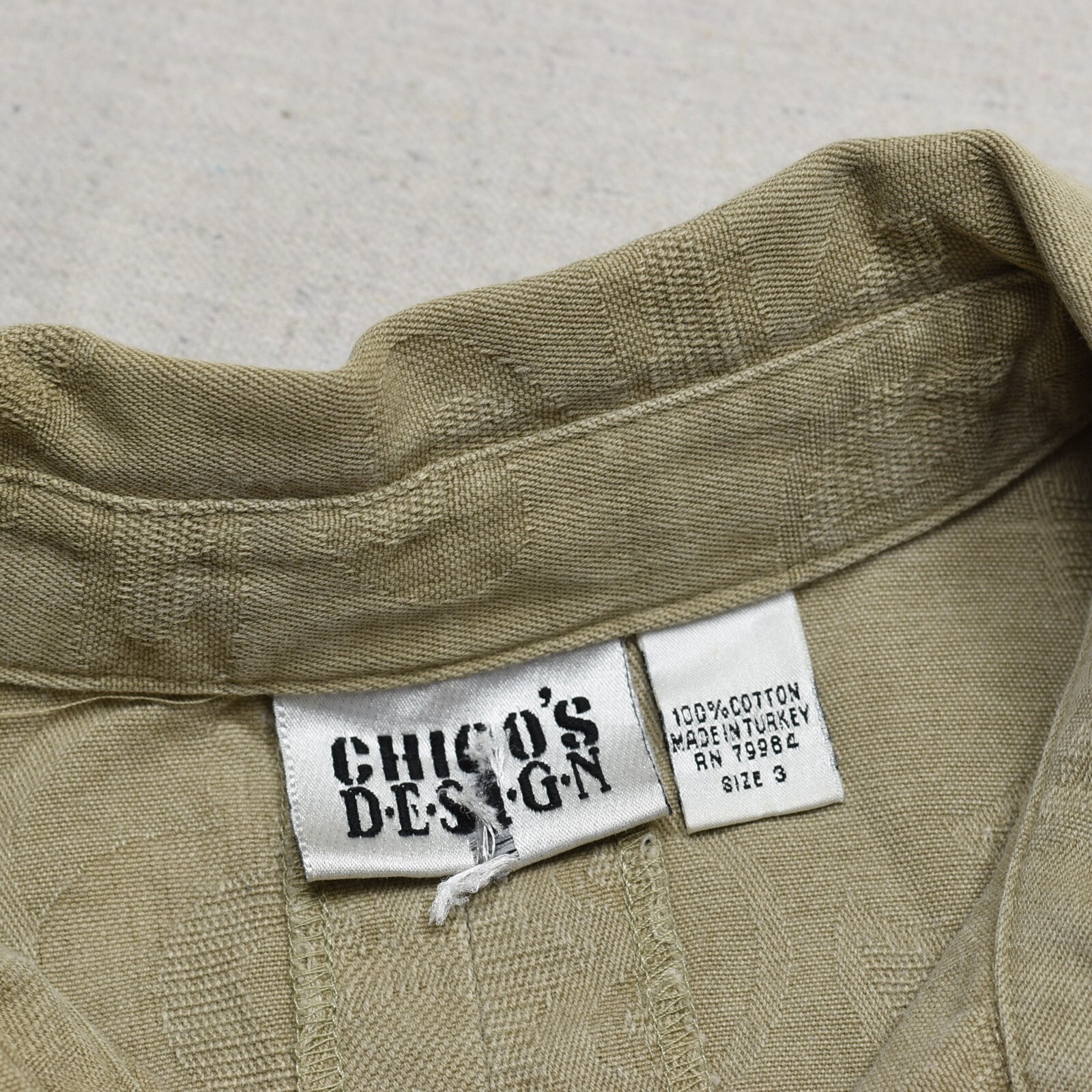 Chico's Women's Button Blazer Jacket Solid 100% C… - image 8