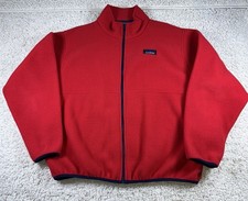 VTG L.L. Bean Women’s Fleece Full Zip Sweatshirt Red Sz XL Made In USA