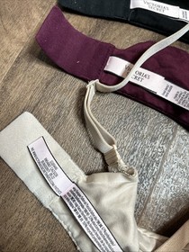 Lot of 4 Victoria's Secret Bras Adjustable Straps Solid Colors Size 34D
