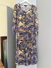 Nobody's Child-Maternity Dress Size 6 Petite Long Floral Dress Zip On The Side
