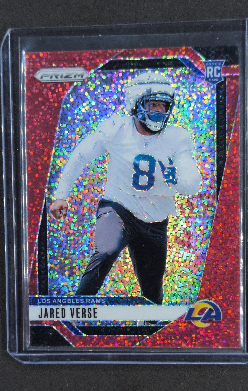 2024 Panini Prizm - Rookies Jared Verse #341 Red Sparkle Prizm (RC)