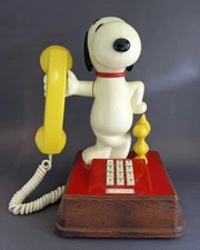 Vintage Working Peanuts The Snoopy & Woodstock Phone 1976 Pushbutton Telephone