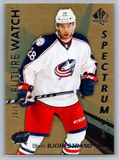 2016-17 SP Authentic #S-47 Oliver Bjorkstrand Columbus Future Watch Gold #/50