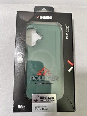 Base Boulder iPhone 16 (6.1 ) Rugged Protection Case MagCharge Enabled Green