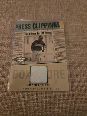 2003 Fleer Box Score - Press Clippings Jerseys Gary Sheffield #GS-PC (MEM)