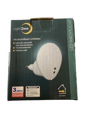 Light Zone LED Nachtlicht  mit einstellbarer Lichtfarbe Innen Steckdosenbetrieb