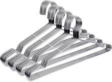 Wire Coat Hangers 40 Pack Strong Heavy Duty Stainless Steel Metal Ultra Thin Spa