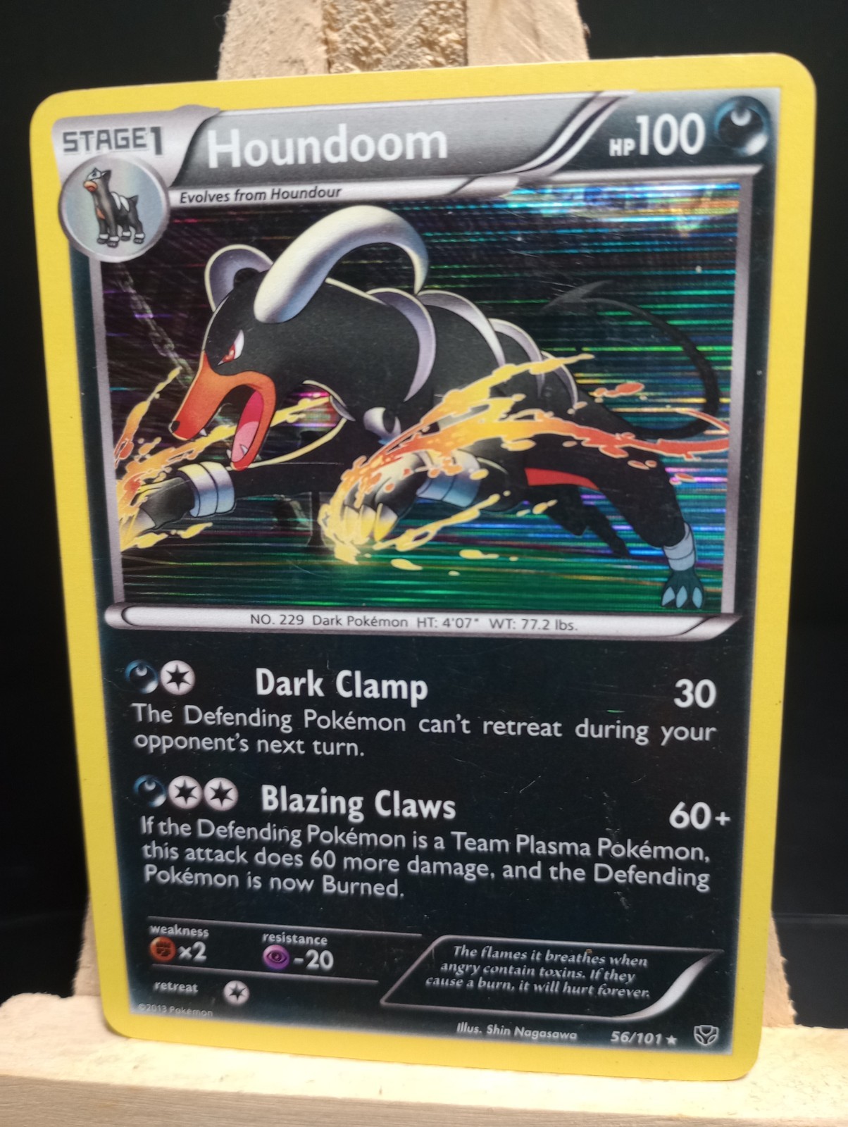 Houndoom 56/101 Holo Rare Plasma Blast Pokemon TCG LP