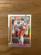 2025 Topps Chrome Football George Karlaftis Refractor #152 Kansas City Chiefs