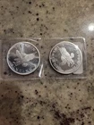 Lot of 2 - 1 Tr oz Sunshine Eagle .999 Fine Silver Rounds Sunshine Minting.