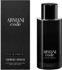Armani Code Parfum by Giorgio 125ml Refillable Spray - Brand New & Sealed
