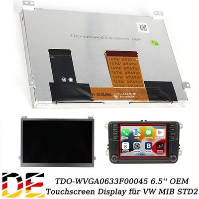 TDO-WVGA0633F00045 6.5in Touchscreen Display für MIB STD2 NAV 200 682 680 Radio