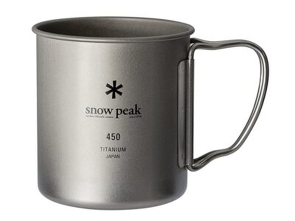 Snow Peak Titanium Single Mug Cup 450ml folding handle MG-143 Japan +Track Num