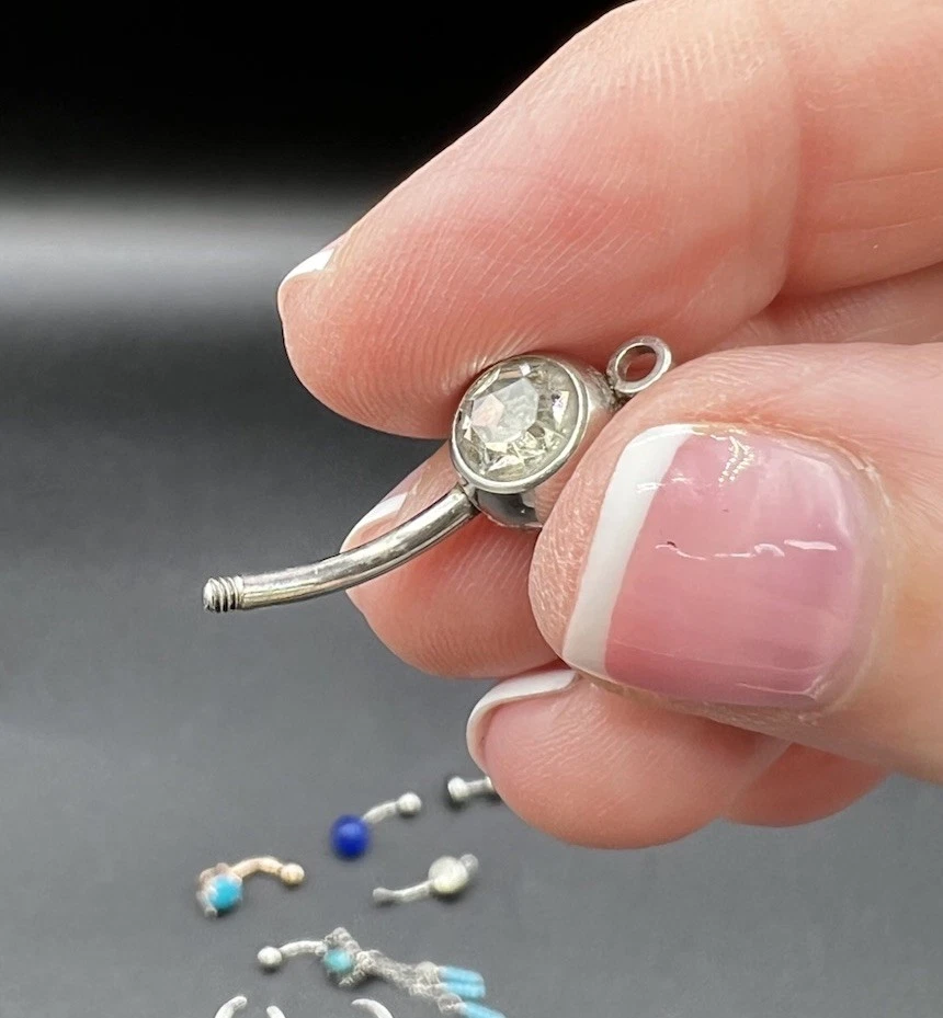 Juego de 12 Joyas Piercing Alternativas, Nariz, Vientre, Barra de Oreja, Acero Inoxidable Foto 3 de 4