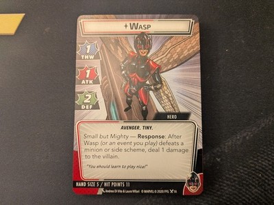 Marvel Champions LCG   Wasp Hero Deck + Nemesis Set (Cards Only) [Rare OOP]