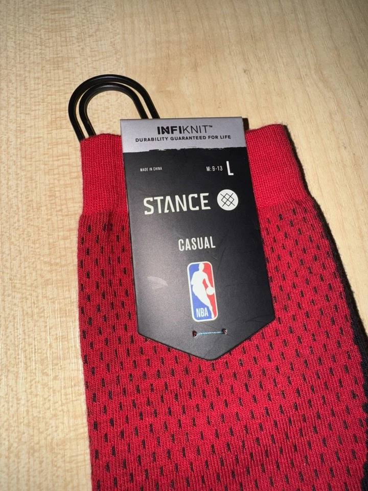 Носки Stance Houston Rockets NBA мужские размер L Великобритания 9-13 Infiknit повседневные новые с этикетками - Изображение 2 из 4