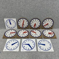 Vintage ETA Judy Instructo Teaching Clocks Learning Time Math Manipulatives Lot