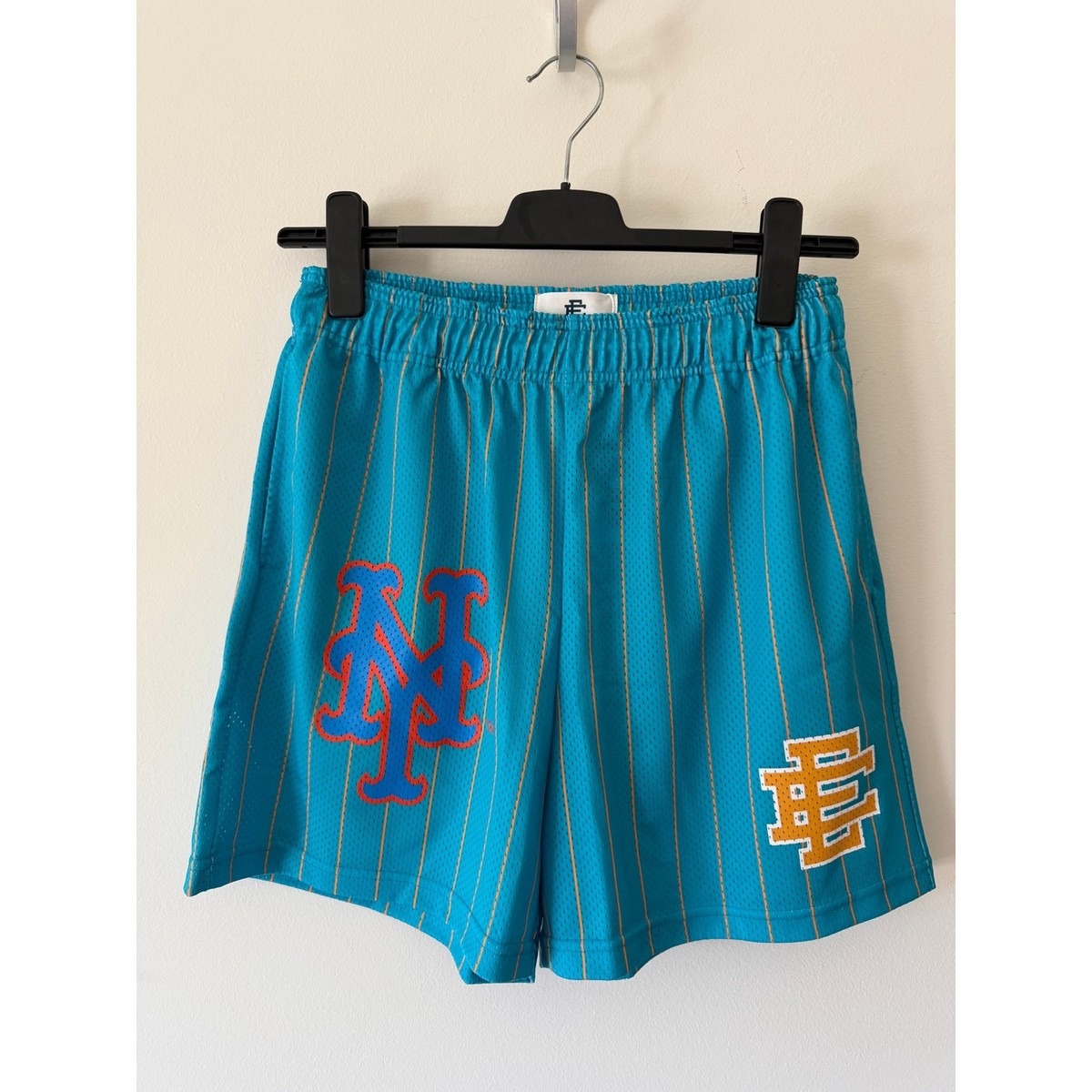 Eric Emanuel EE Basic New York Mets Shorts - Size Large - Blue