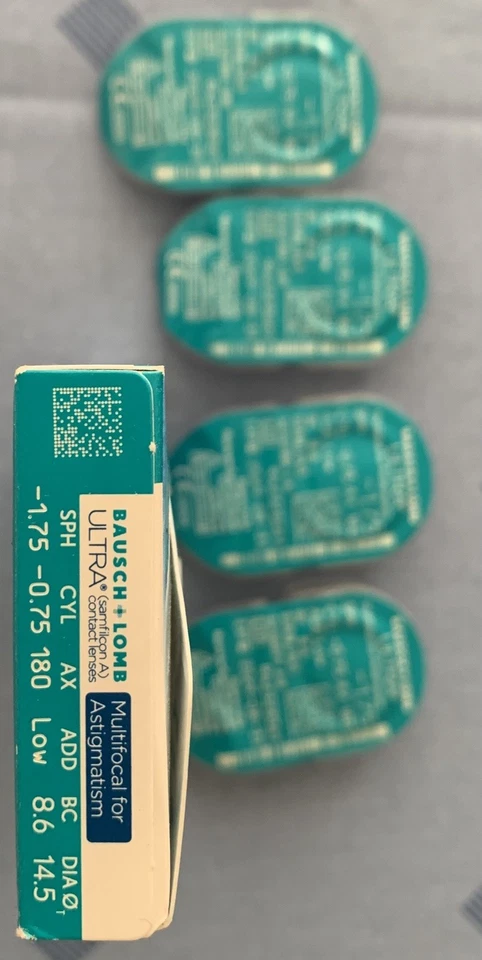 Bausch + Lomb Ultra Multifocal Gleitsicht für Astigmatism Monatslinsen - 1,75 - Bild 2 von 3