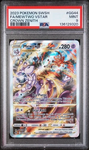 Mewtwo VSTAR GG44/GG70 Pokemon TCG Crown Zenith - PSA 9 MINT