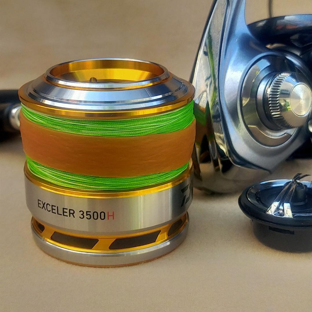 daiwa 17 exceler 3500-h spinning reel DAIWA 17 Exceler 3500H Spinning Reel Used JDM Japan