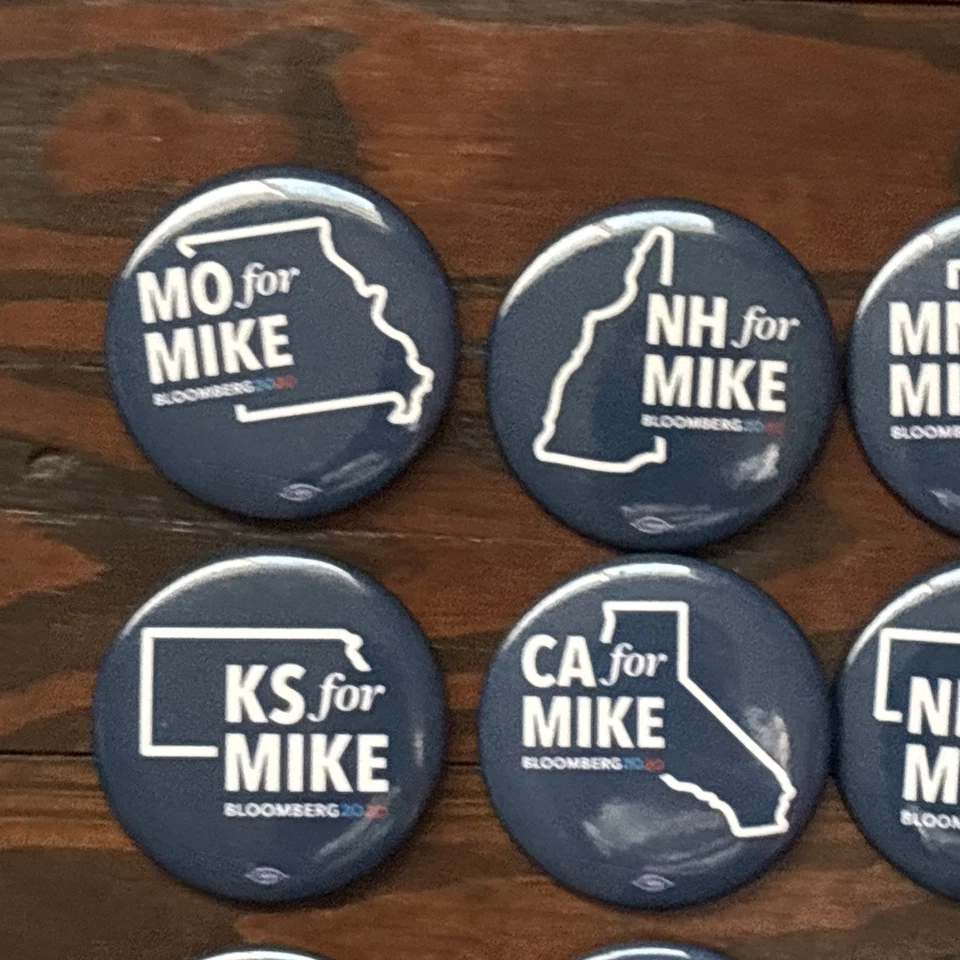 28 Different 50 State 2020 Mayor Mike Bloomberg 2.25" Buttons Democratic Primary - Image 2 of 4