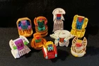 McDonald's Transformers 9 Piece Set of 1988-1989 Microbots Vintage Changeables